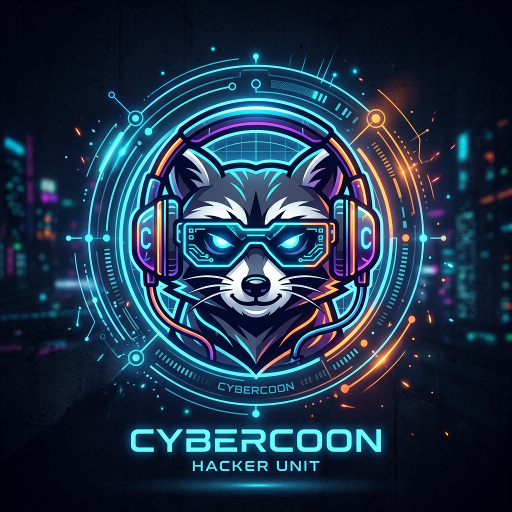Raccoon Mascot Logo